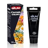 Colorful Acryl Lederfarbe 2,5 oz Schwarz für Schuhmalerei - Lederfarbe...