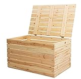 Große helle Holztruhe 80er mit Deckel 80x50x39cm Hochzeit Schatztruhe...