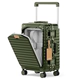 Joyway Koffer Trolley Reisekoffer mit Rollen und Vorderes Laptopfach,...