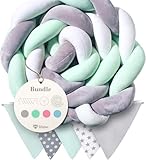 lilime® geflochtenes Seitenschläferkissen 2M - inkl. GRATIS Wimpelkette -...