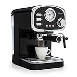 Klarstein Espressionata Gusto Espressomaschine, Siebträgermaschine mit...