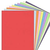 100 Blatt - 120g A4 Tonpapier Bunt, Bastelpapier Buntes Papier...