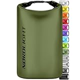 Nordlight Dry Bag 2L Wasserdichter Beutel - (Olivgrün) Wasserdichter...