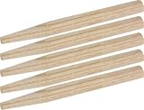 TRIUSO Holz-Gartenrechenzinken für HR1516, 5 Stück - Eschenholz, Ø 13...