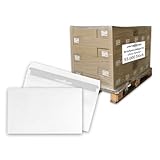 versando 55.000x Briefumschläge ohne Fenster C6 114x162mm weiß:...