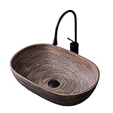 ADERFETBI Badezimmer Waschbecken Home Waschbecken Kunst Aufsatzbecken...