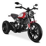 Smart BeBe Kinder Elektro-Motorrad Ducati Scrambler 12V Batterie...