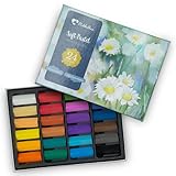 Mikkelhus Soft Pastellkreide – 24 Farben Set – Intens pigmentierte,...