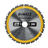 Dewalt Construction Bau-Kreissägeblatt DT1952 (für Stationärsägen,...