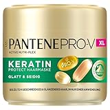 Pantene Pro-V Glatt & Seidig Keratin Protect Haarmaske 500ml für Krauses,...