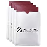 OW-Travel TÜV geprüfte RFID Schutzhülle Kreditkarten NFC Schutzhüllen...