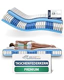 AM Qualitätsmatratzen Premium Taschenfederkernmatratze 90x200cm H3 24cm -...