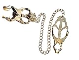BDSM Bondage Clover Clamps mit Kette Nippel Teaser Brustwarzenklemmen...