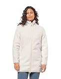 Jack Wolfskin Damen HIGH CURL Coat W Fleece-Jacke, Cotton White, L