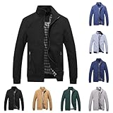 Herren Casual Windbreaker Parka Sweatjacke Dünne Leichte Übergangsjacke...