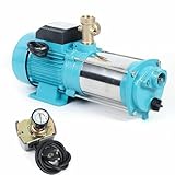 Konfiur 1300W Kreiselpumpe, Wasserpumpe Gartenpumpe Hauswasserwerk...