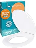 Calmwaters® Premium WC Sitz einfache Montage, Toilettendeckel bis 250 kg,...