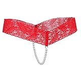 Sharplace Spitze Perlen Strings Panties Slips Unterwäsche Frauen Ouvert...