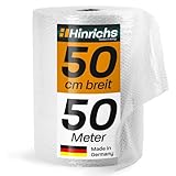 Hinrichs Luftpolsterfolie Rolle 50m x 50 cm - Ideal für Versand,...