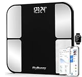 FlyBunny Waage für Körpergewicht, Waage, Bluetooth Körperfettwaage,...