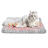 GOEDCH Katzendecke für Katze Selbstheizende: 70x46cm Grau Selbstheizende...