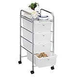 CARO-Möbel Bad Rollwagen SANO Rollcontainer Haushaltswagen Badtrolley...