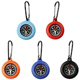 5 Stück Kompass Outdoor Kinder,Schlüsselhalter Mit Mini Compass Und...