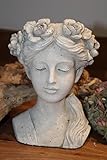 Exner Pflanzbüste StoneArt aus Zement, 18 x 15 x 25 cm, Büste zum...