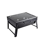 VNLCPX Mini Grill Klappbar, BBQ Holzkohlegrill Klein mit Einem Griff,...