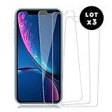 Glasscheiben, kompatibel mit iPhone 11 Pro, Hartglas, transparent, 3 Stück