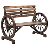 Outsunny 2-Sitzer Gartenbank, wetterfest Sitzbank, Gartenmöbel mit...