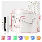 KIMTAR LED-Gesichtsmaske Rotlichttherapie, LED Mask für Gesicht in 7...