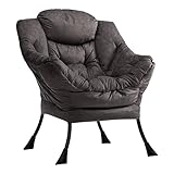 HollyHOME Relaxsessel Sessel mit Stahlrahmen Relaxliege Freizeitsofa...