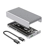 Qwiizlab Lüfterloses 40 Gbit/s USB4 Thunderbolt externes SSD-Gehäuse mit...