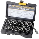 14-Teiliges Muttern Entferner Set, 6.35-19mm Schraubenausdreher Satz,...