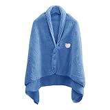 Tragbarer Deckenschal Aus Korallenvlies Zum Schlafen Weicher Warmer Umhang...