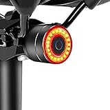 Monkey Home Smart Fahrrad Rücklicht, Auto On/Off Fahrrad Taschenlampe...
