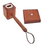 Flaschenöffner, Holzhammer Bieröffner mit Standfuß für Männer,...