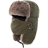 Trooper Trappermütze Winter Winddicht Skimütze Warme Jagdmütze für...