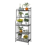 DAWNYIELD 5 Etagen Metall Pflanzenständer, Moderne Blumentopfhalterung mit...