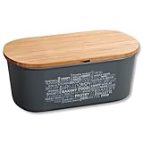 KESPER® | Brotbox mit Bambus-Schneidebrett – Material: Kunststoff (PET),...