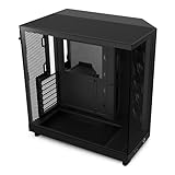 NZXT H6 Flow | CC-H61FB-01 | Kompaktes Mid-Tower Gehäuse mit zwei Kammern...