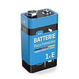 ANSMANN Lithium longlife Rauchmelder 9V Block Batterien - Premium Qualität...