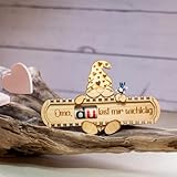 Blumen-Wichtel für Omi zum Muttertag - Oma DU bist mir wichtelig (wichtig)...