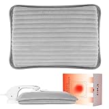 Wärmflasche Elektrisch,Tragbare Elektrische Wärmflasche Mit Weichem...