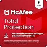 McAfee Total Protection 2025 (5 Gerät) | Virenschutz, VPN, Betrugsschutz,...