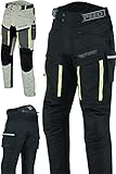 TEXPEED Motorradhose Mit Protektoren Herren - Textil Wasserdicht...