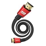 JSAUX 4K HDMI Kabel 4Meter [4K@60Hz,HDMI 2.0,18Gbps] 4K Flach HDMI 2.0...