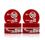 Aqua Hair Wax Rot, maximale Stärke, Haarwachs mit Wasser, 150 ml, 2 Stück