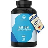 Potassium/Kalium | 2.222mg pro Tag - 400 Kapseln - Kaliumcitrat mit...